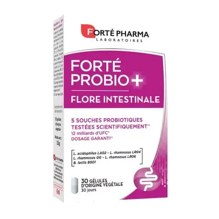 Forté Pharma Forté Probio+ Flore Intestinale 30 gélules - Univers Pharmacie