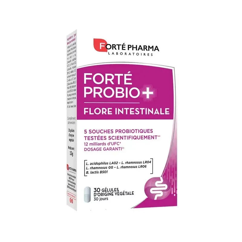 Forté Pharma Forté Probio+ Flore Intestinale 30 gélules - Univers Pharmacie