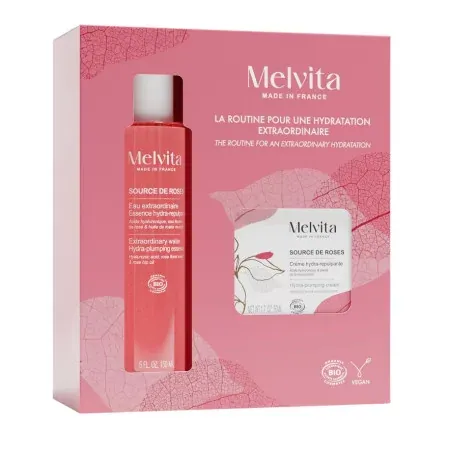 Melvita Coffret Source de Roses Routine Hydratation Extraordinaire - Univers Pharmacie