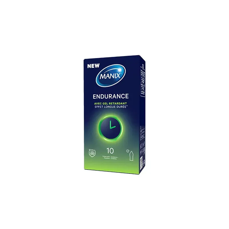 Manix Endurance avec Gel Retardant 10 préservatifs - Univers Pharmacie