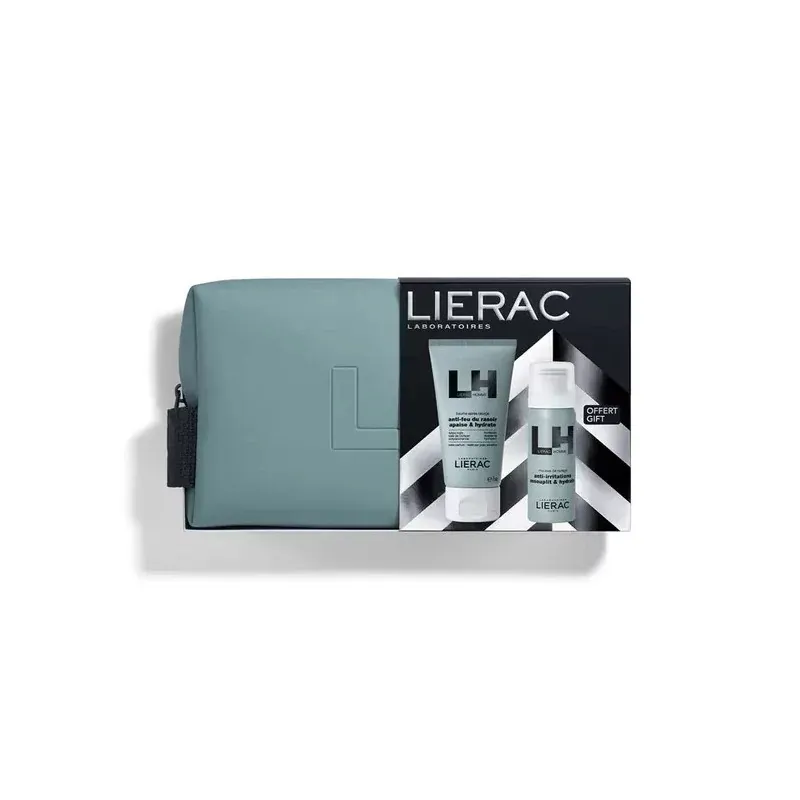 Lierac Homme Coffret Baume Après Rasage + Mousse de Rasage - Univers Pharmacie