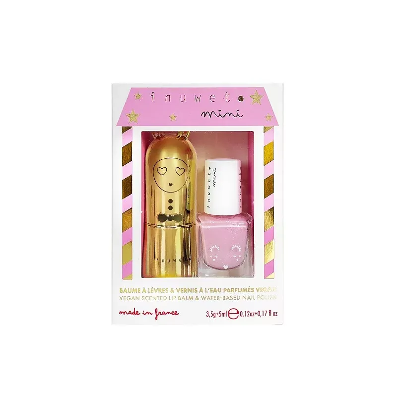 Inuwet Mini Baume à Lèvres + Vernis à l'Eau Parfumés Vegan 3,5 + 5ml - Univers Pharmacie