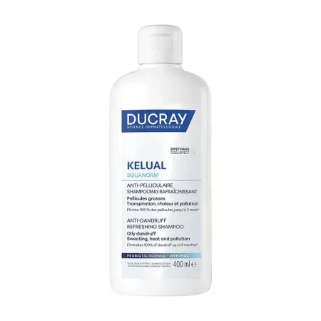 Ducray Kelual Squarnom Shampooing Rafraîchissant Anti-pelliculaire 400ml - Univers Pharmacie