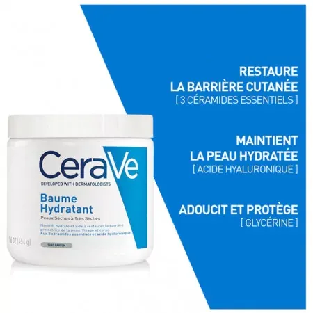 CeraVe Baume Hydratant 454g - bienfaits