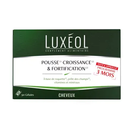 Luxéol Pousse Croissance & Fortification 90 gélules - Univers Pharmacie