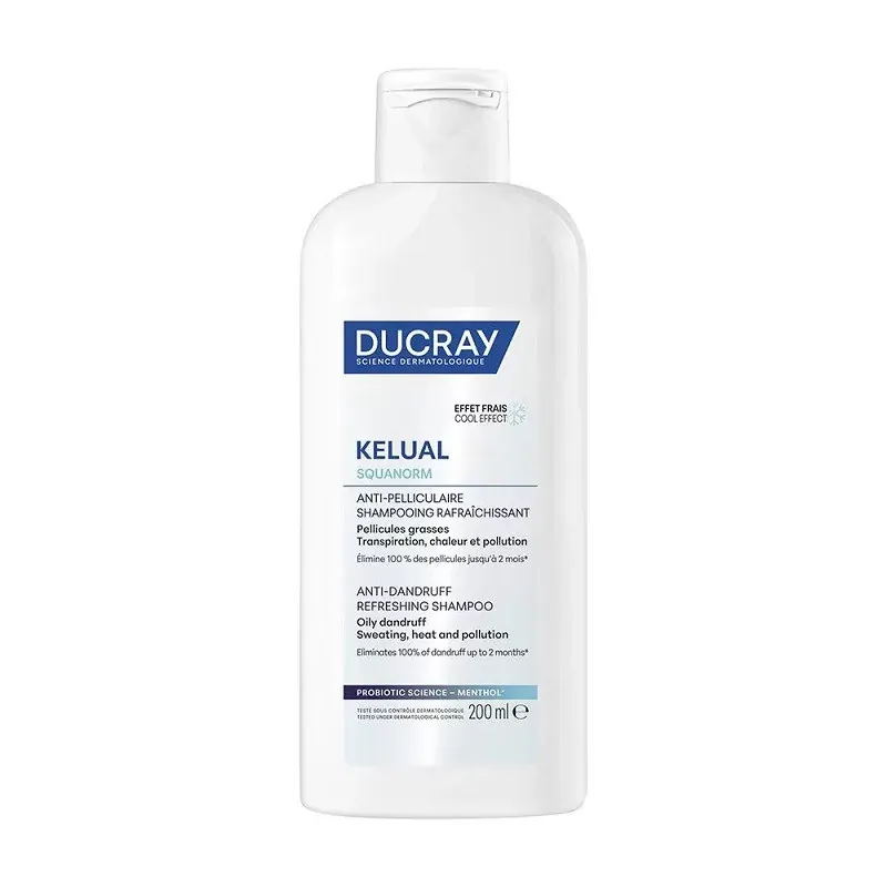 Ducray Kelual Squarnom Shampooing Rafraîchissant Anti-pelliculaire 200ml - Univers Pharmacie