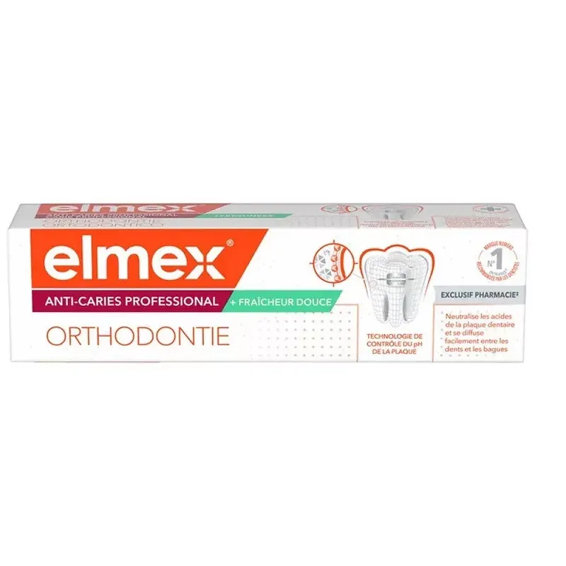 Elmex Dentifrice Anti-caries Professional Orthodontie 75ml - Univers Pharmacie