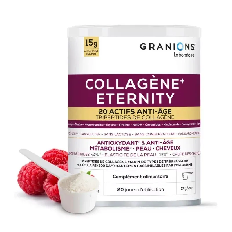 Granions Collagène+ Eternity 20 Actifs Anti-âge 260g - Univers Pharmacie