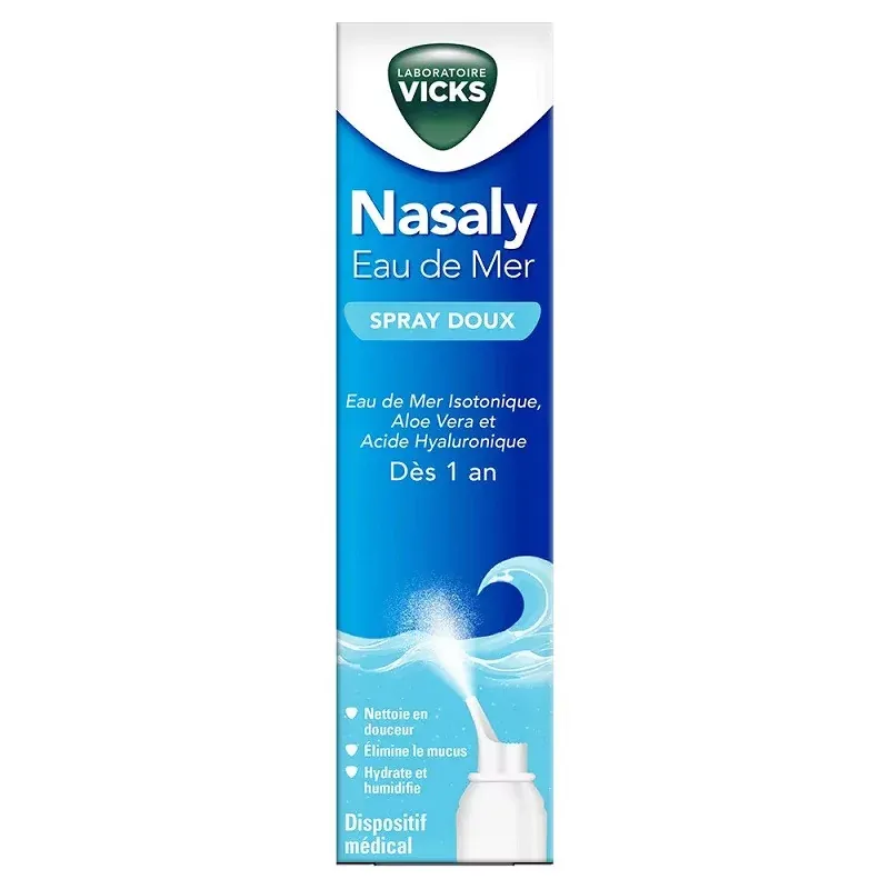 Vicks Nasaly Eau de Mer Spray Doux 120ml - Univers Pharmacie