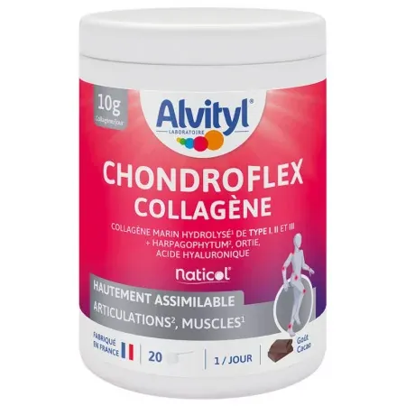 Alvityl Chondroflex Collagène Goût Cacao 220g - Univers Pharmacie