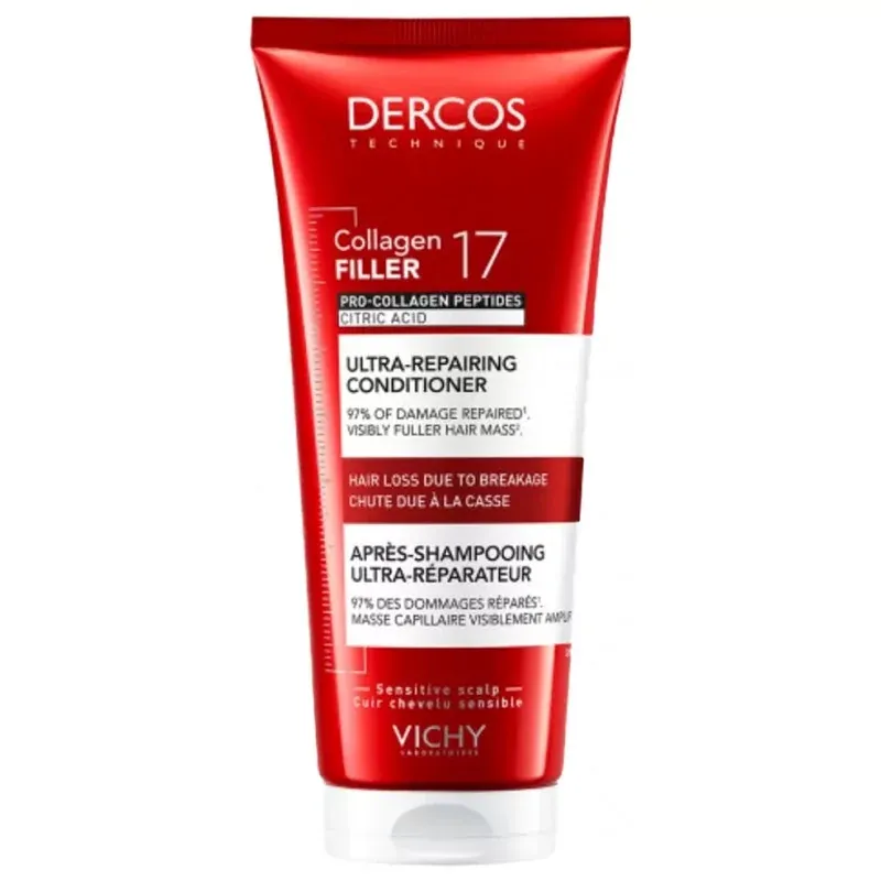 Après-shampooing Ultra-réparateur Collagen Filler 17 Dercos de Vichy - Univers Pharmacie