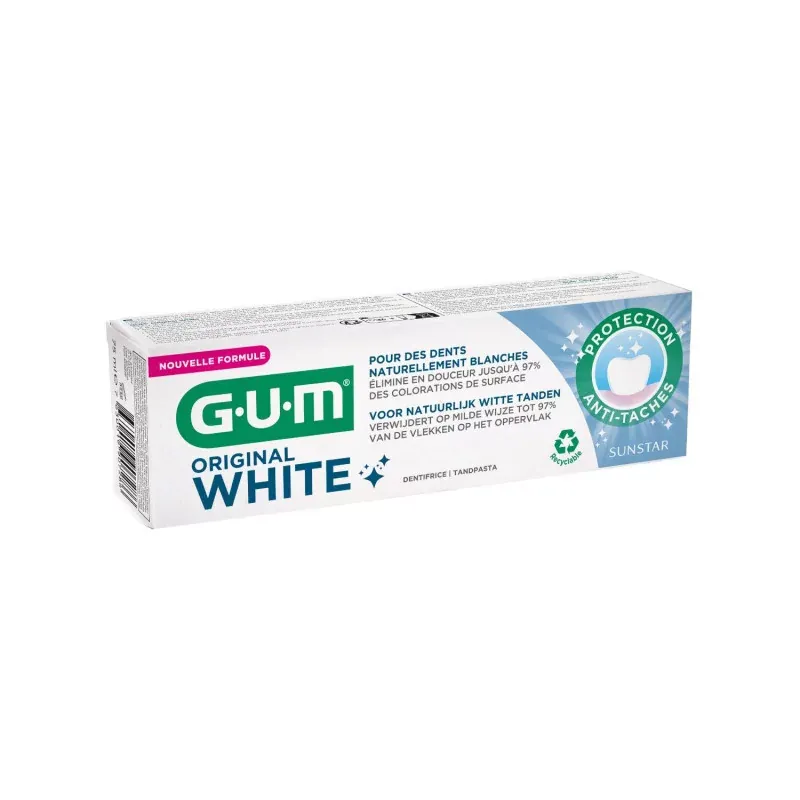 GUM Dentifrice Original White 75ml - Univers Pharmacie
