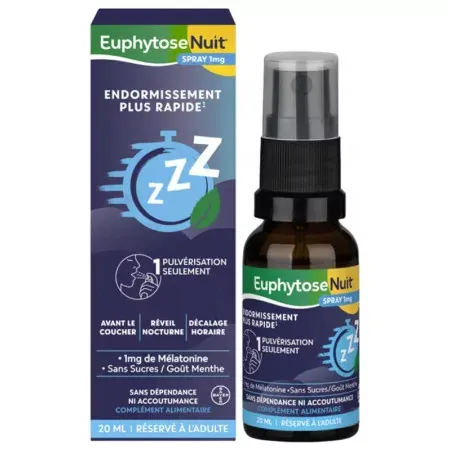 Euphytose Nuit Spray 1mg 20ml - Univers Pharmacie
