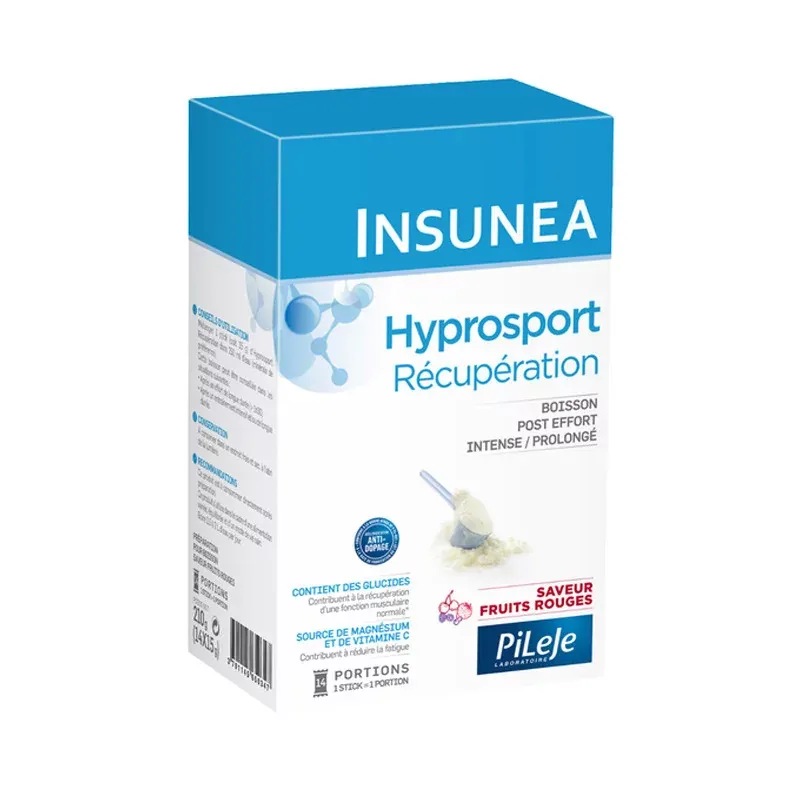PiLeJe Hydrosport Récupération Saveur Fruits Rouges 14 sachets - Univers Pharmacie
