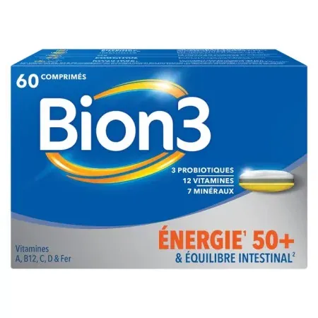 Bion3 Énergie 50+ 60 comprimés - Univers Pharmacie