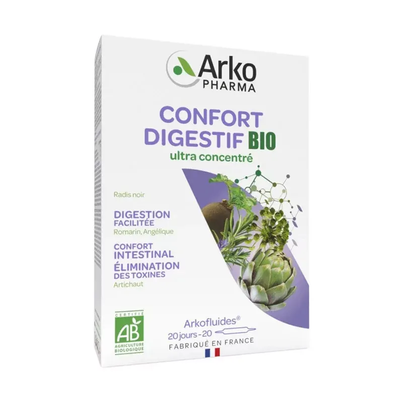Arkopharma Arkofluides Confort Digestif Bio 30 ampoules