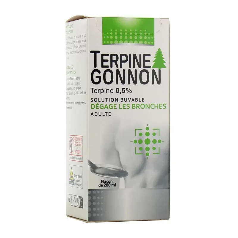 Terpine Gonnon sirop toux grasse 200ml - Univers Pharmacie