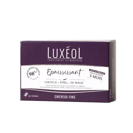 Luxéol Epaississant Cheveux Fins 90 gélules - Univers Pharmacie