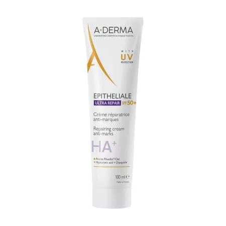 A-Derma Epitheliale Ultra Repair SPF50+ Crème Réparatrice Anti-marques 100ml - Univers Pharmacie