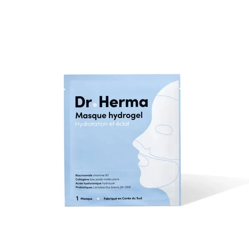 Dr Herma Masque Hydrogel Hydratation et Éclat - Univers Pharmacie