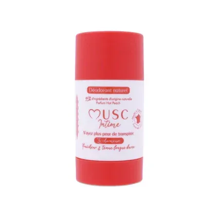 Musc Intime Déodorant Naturel La Charmeuse Hot Pêche 50g - Univers Pharmacie