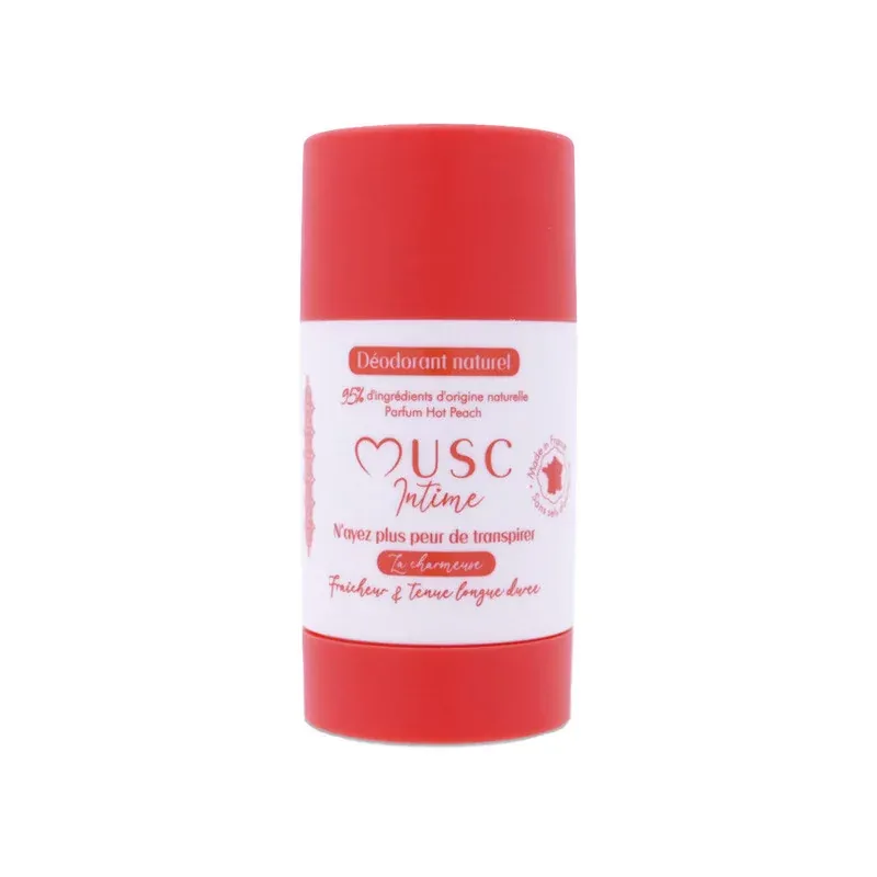 Musc Intime Déodorant Naturel La Charmeuse Hot Pêche 50g - Univers Pharmacie