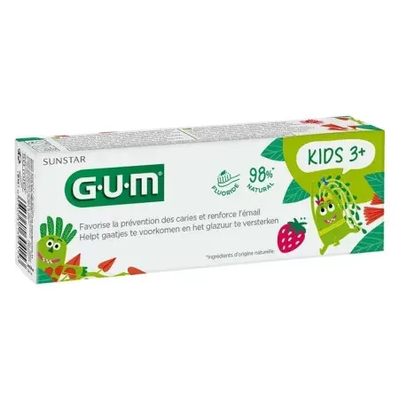 Gum Dentifrice Kids 3+ Fraise 50ml - Univers Pharmacie