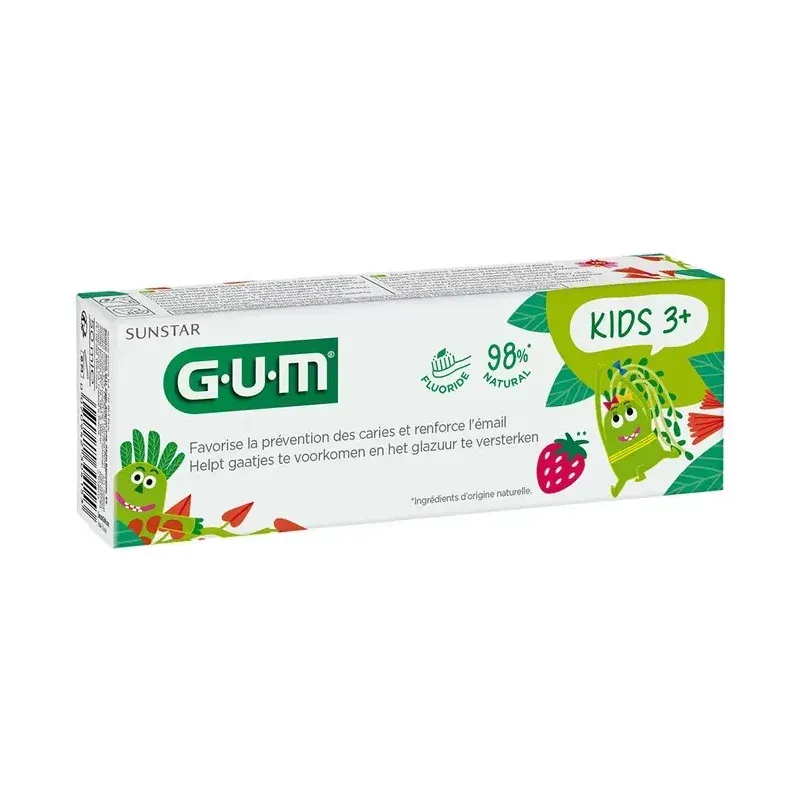 Gum Dentifrice Kids 3+ Fraise 50ml - Univers Pharmacie