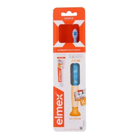 Elmex Brosse à Dents Souple Enfants 0-3 ans bleue - Univers Pharmacie
