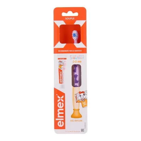 Elmex Brosse à Dents Souple Enfants 0-3 ans violette - Univers Pharmacie