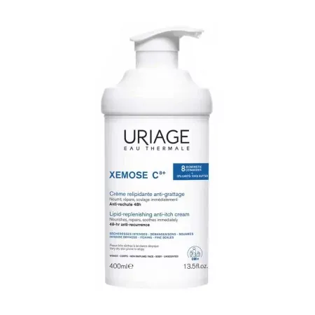 Uriage Xémose C8+ Crème Relipidante Anti-grattage 400ml - Univers Pharmacie