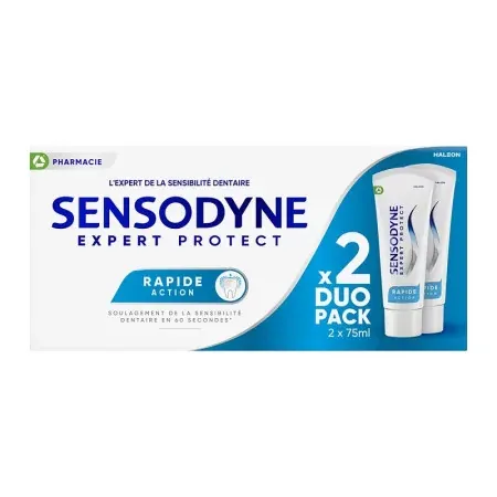 Sensodyne Rapide Action Dentifrice 2X75ml - Univers Pharmacie
