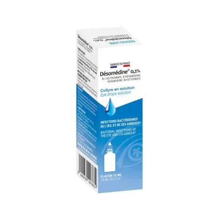 Désomédine 0,1% Collyre Antiseptique 10ml - Univers Pharmacie