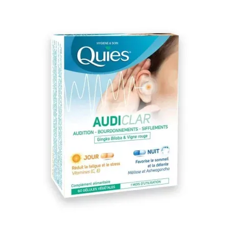 Quies Audiclar 60 gélules - Univers Pharmacie
