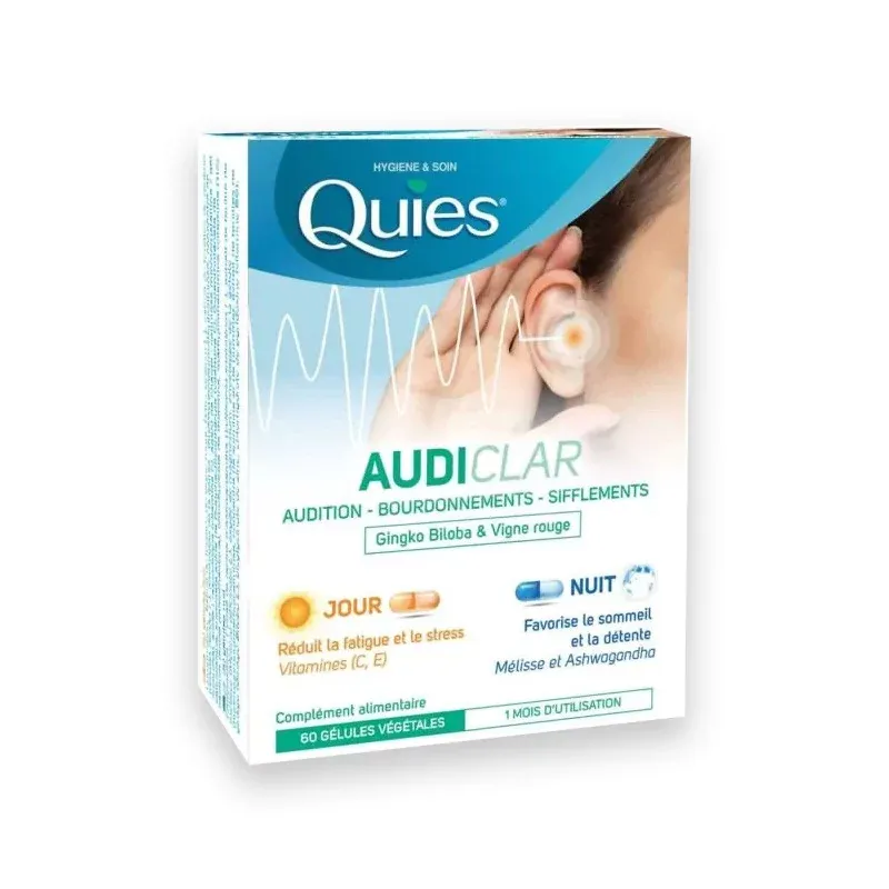 Quies Audiclar 60 gélules - Univers Pharmacie