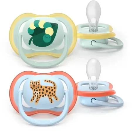 Avent Ultra Air Sucettes Orthodontiques Motif Animaux 0 à 6 mois X2 - Univers Pharmacie