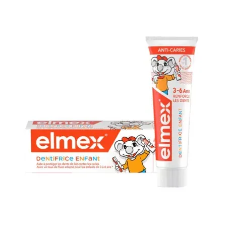 Elmex Dentifrice Enfants 3-6 ans 50ml - Univers Pharmacie
