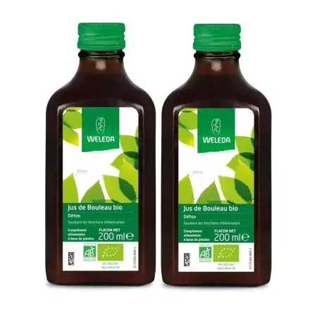 Weleda Jus de Bouleau Bio Détox 2X200ml - Univers Pharmacie