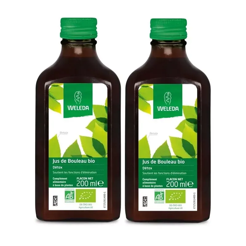 Weleda Jus de Bouleau Bio Détox 2X200ml - Univers Pharmacie