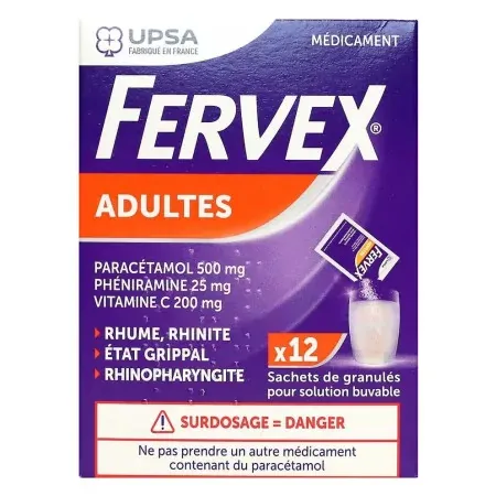 Fervex Adultes 12 sachets - Univers Pharmacie