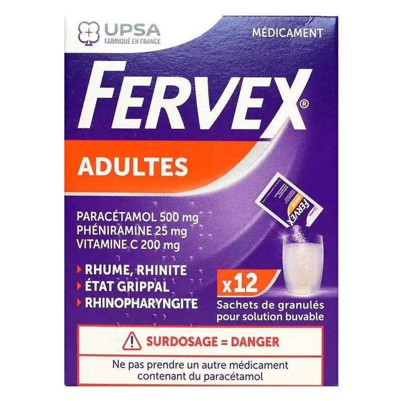 Fervex Adultes 12 sachets - Univers Pharmacie