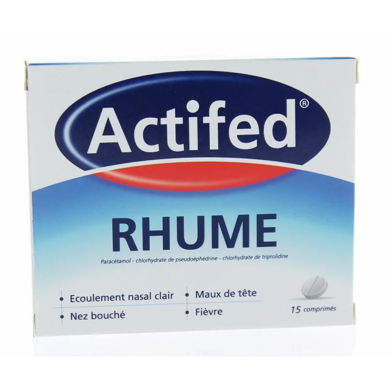 Actifed Rhume 15 comprimés - Univers Pharmacie