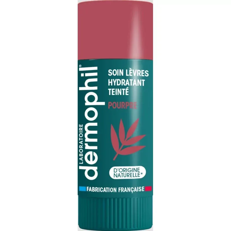 Dermophil Soin Lèvres Hydratant Teinté Pourpre 4g- Univers Pharmacie