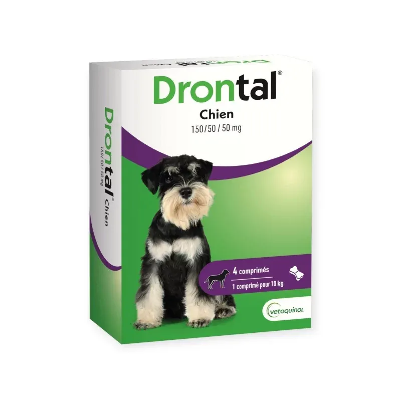 Drontal Chien 4 comprimés sécables - Univers Pharmacie