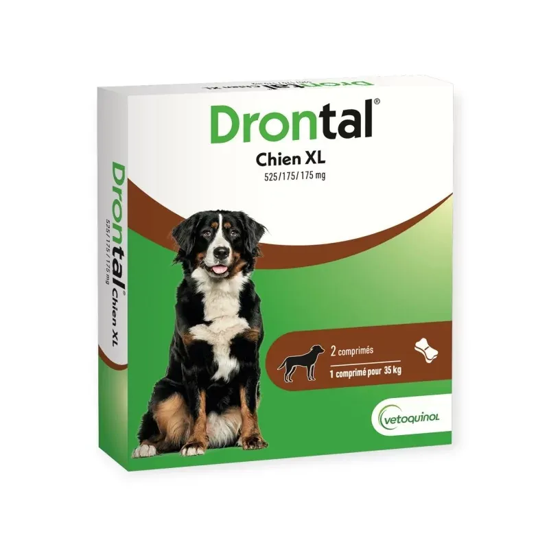 Drontal Chien XL 2 comprimés - Univers Pharmacie