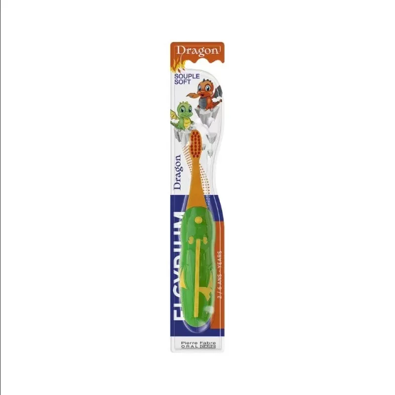 Elgydium Brosse à Dents Kids Dragon 2/6 ans - Univers Pharmacie