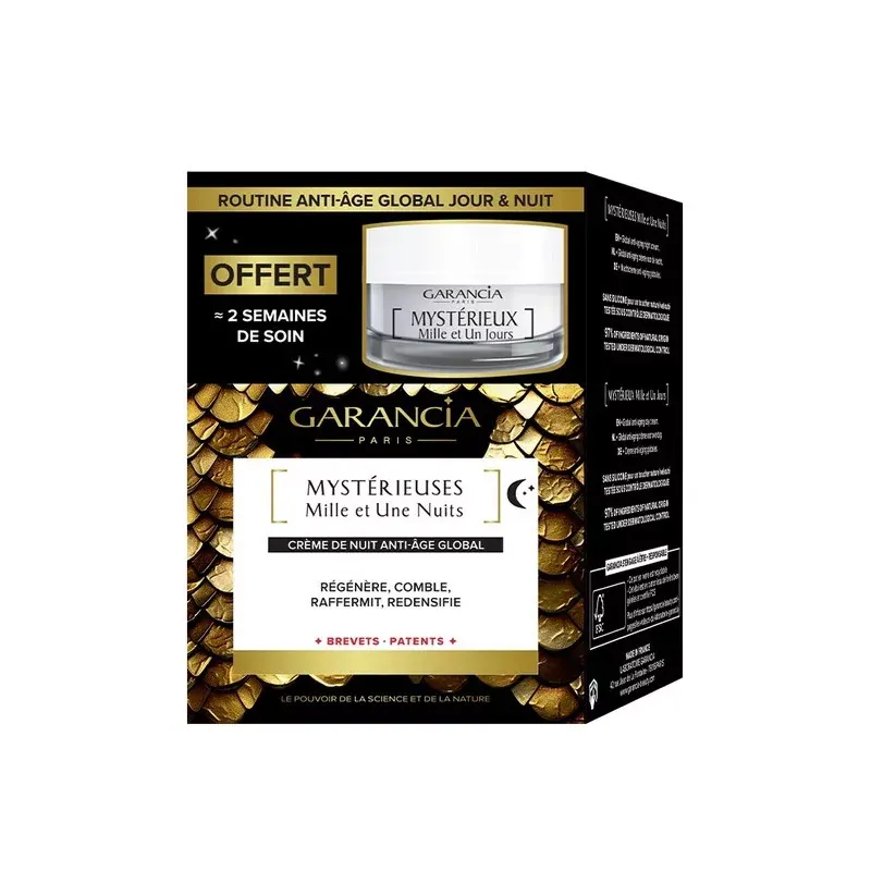 Garancia Routine Anti-âge Global Jour et Nuit Soin Nuit 30ml + Soin Jour 10ml offert - Univers Pharmacie