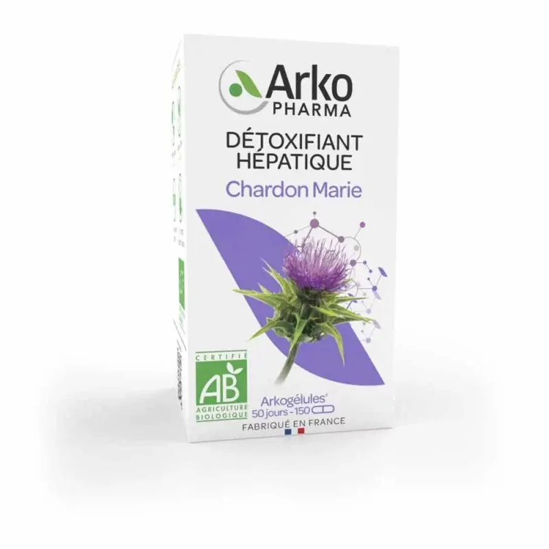 Arkopharma Arkogélules Chardon Marie Bio 150 gélules - Univers Pharmacie