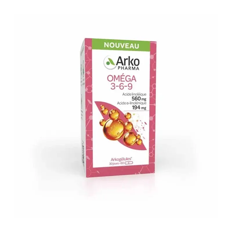 Arkopharma Oméga 3-6-9 60 gélules - Univers Pharmacie