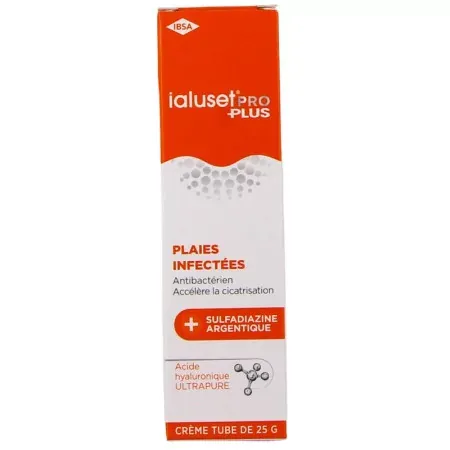 Ialuset Pro Plus Plaies Infectées Crème 25g - Univers Pharmacie